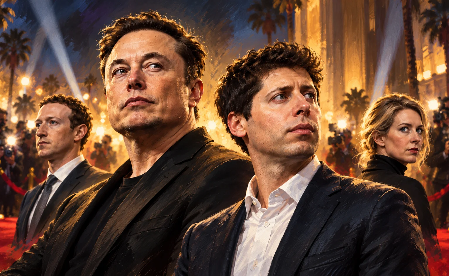 Los multimillonarios contra Hollywood: Musk y Altman cuestionan sus películas y Zuckerberg guarda silencio